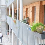 LAG Tagung 2023, Mannheim, BUGA-Gelände, Wohnhaus mit Holzfassade